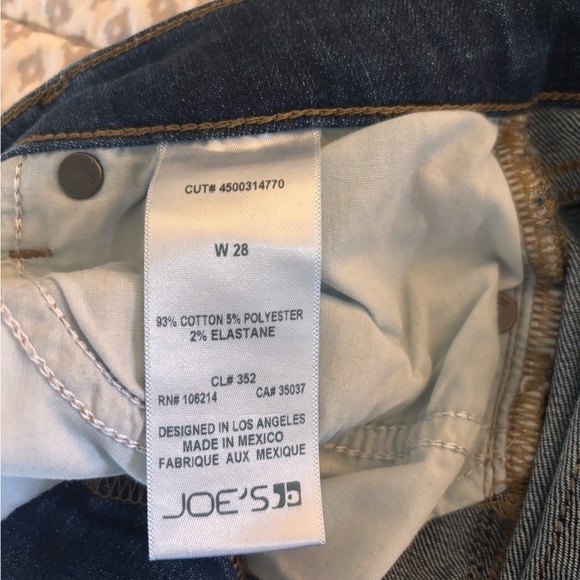 Joe's Jeans Dark Blue Distressed Skinny Jeans - Picture 4 of 4